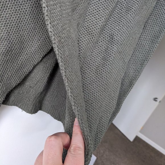 Madewell Chunky Waffle Knit Pullover Open Crisscross Back Sweater Size Small - Picture 2 of 8